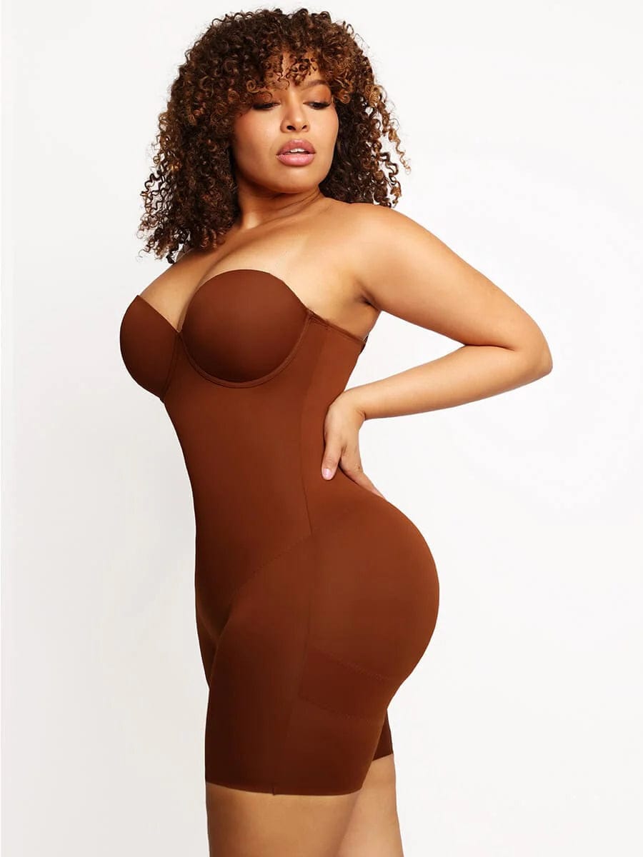 The Strapless Mid-Thigh Bodysuit