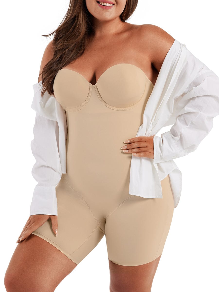 The Strapless Mid-Thigh Bodysuit